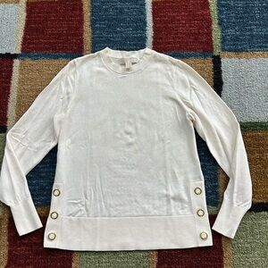 Michael Kors Cream Crewneck lightweight Sweater